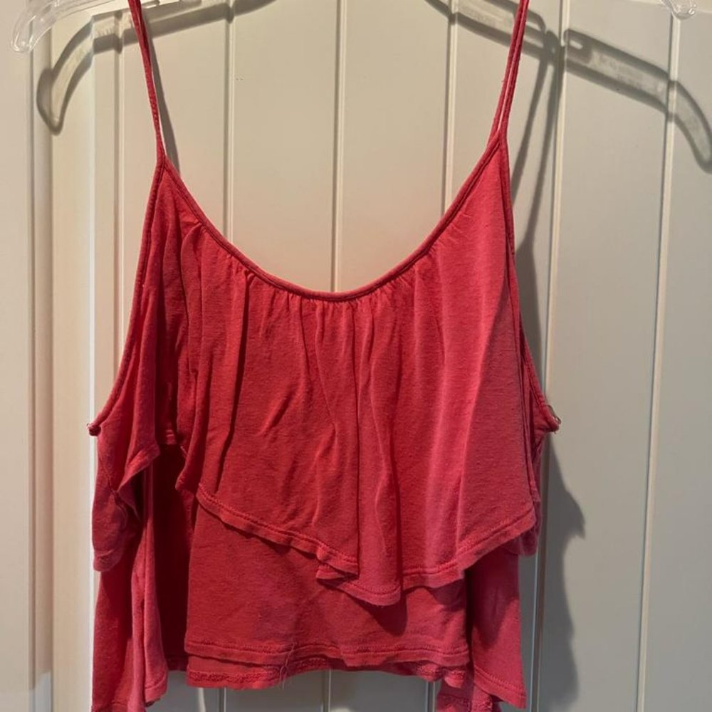 LIGHTLY USED Lush Top Womens Medium Pink Blouse